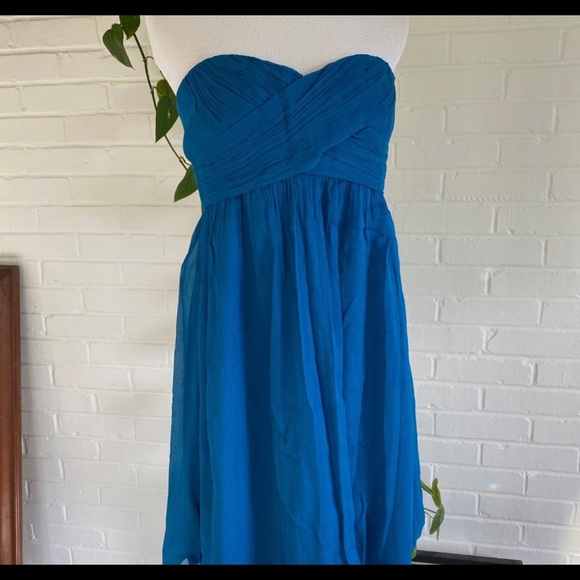 J CREW silk bridesmaid dress size US 8 - Picture 2 of 5